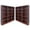 Cherry, variant on Home Square 72" Tall 15-Shelf Triple Wide Wood Bookcase in Cherry - Set of 2