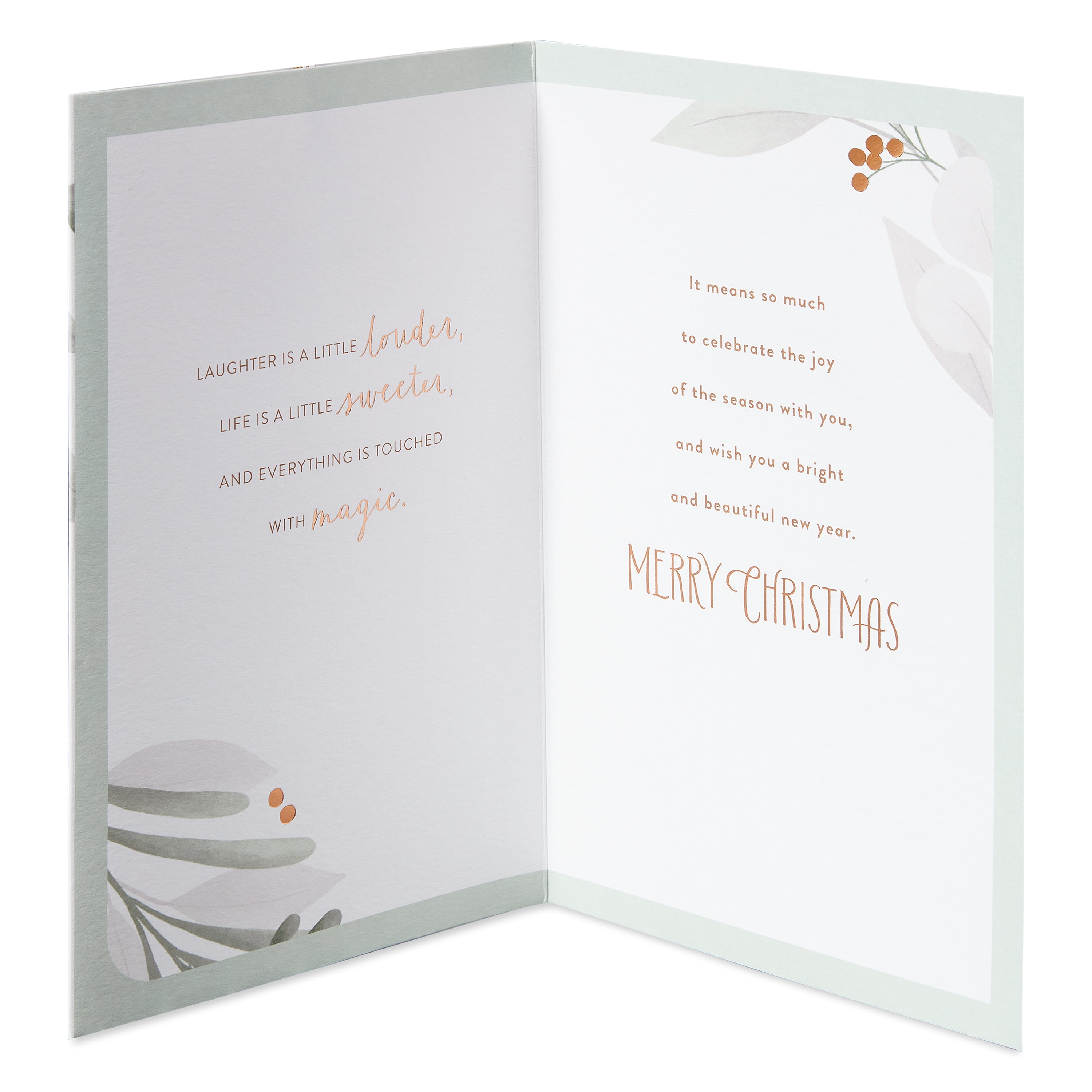 American Greetings Christmas Card with Ornament Keepsake (Joy of the Season)