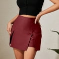 thumbnail image 6 of Kilaqueen Black Skirt High Waist Split Hem Solid Color Mini Skirt Pants Casual Trendy Bodycon Side Slit 2026 Short Skirts, 6 of 8