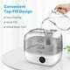 thumbnail image 2 of Sejoy Humidificador para humidificadores de aire ultrasónicos de niebla fría y cálida, 1.24 galones / 4.7L para plantas de oficina de dormitorio, relleno superior, aceites esenciales, blanco SEJOY JSQ-F50A1, 2 of 7