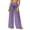 #177-Purple, variant on Neewe Women Sheer Mesh Pants See Through Bikini Bottom Swimsuit Cover up Polka Dots Wide Leg Beach Pants
