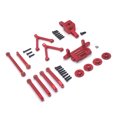thumbnail image 2 of Servo Mount Simple to Install Firm Structure Motor Bracket DIY Prop Decoration Shock Absorber RC Car Supplies Upgraded Fittings Red, 2 of 7