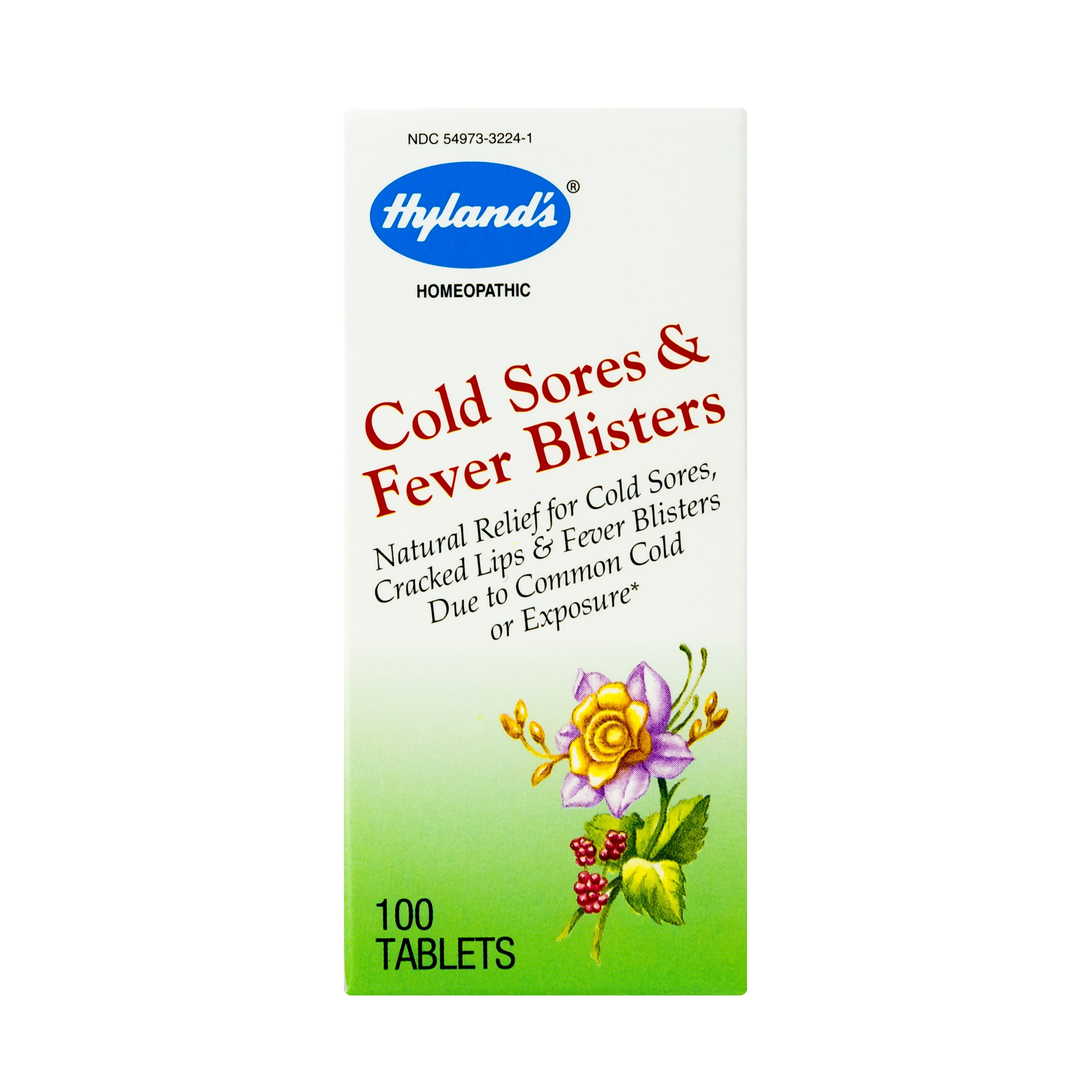 Hyland's Cold Sores & Fever Blisters 100 Tabs