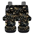 thumbnail image 7 of Pzuqiu Dragonfly Flower Automotive Seat Covers Super Breathable Car Seat Covers Full Set Easy to Install Universal Full Surround Front Back Auto Seat Cover Cars Interior Covers for Sedans Trucks, 7 of 7