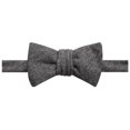 thumbnail image 2 of Jacob Alexander Men's Wool Blend Herringbone Traditional Freestyle Self-Tie Bow Tie - Black/Gray, 2 of 7