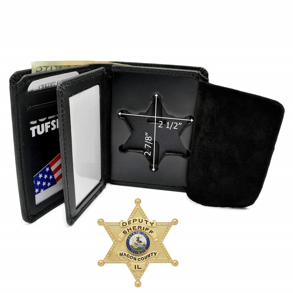 Original Famous Wallets SHERIFF WALLET 6 POINT STAR Badge Holder 2.