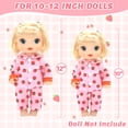 thumbnail image 3 of ZITA ELEMENT 4 Sets Alive Baby Doll Clothes for 10-12 Inch baby dolls, 12" Baby Doll Clothes Accessories Fit for 10/11/12 Inch, 3 of 8