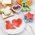 thumbnail image 4 of Juego de cortador y sellador de sándwich, 4 Uds., descrustador de sándwich de pan, máquina para hacer panqueques, cortadores de galletas DIY para niños, 4 of 5