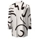 thumbnail image 5 of Fiudx Liquidación de Ahorros de Verano Blusa Informal de Manga 3/4 con Botones y Estampado de Cuello para Mujer, 5 of 5