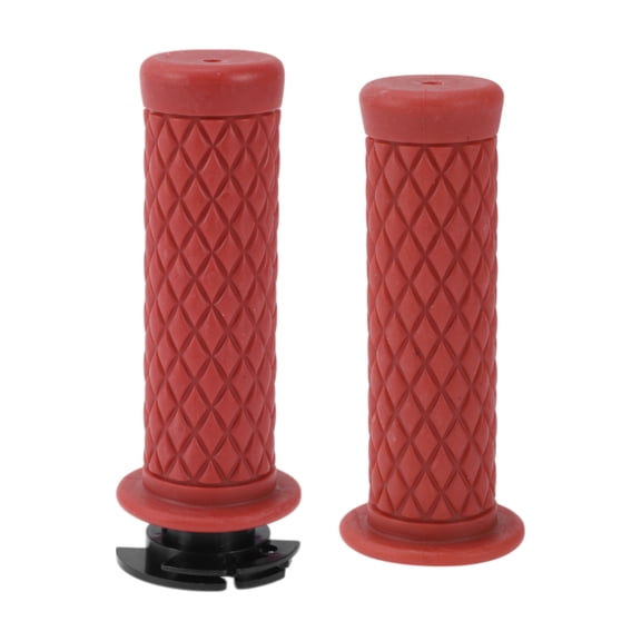 Unique Bargains 7/8" 22mm 15/16" 24mm Motorcycle Hand Grips Cover Kit Non Slip TPU Handlebar Hand Grips for Motorcycle Scooter Bicycle ATV Dark Red 1 Set