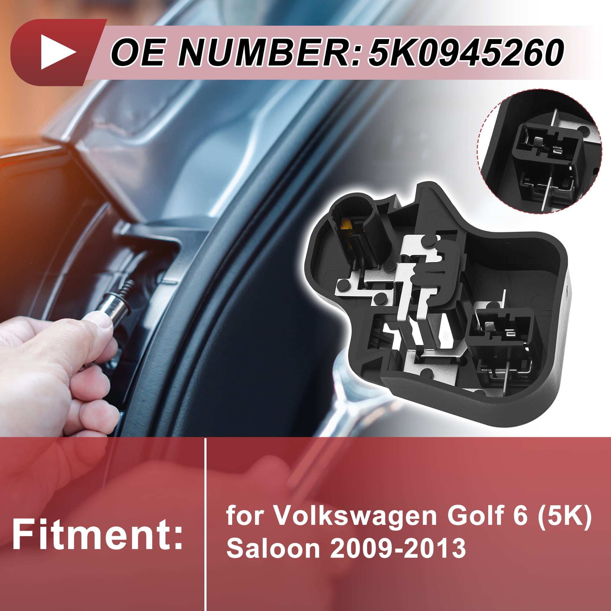 Unique Bargains Right Taillight Socket for Volkswagen Golf 6 (5K) 2009-2013
