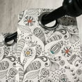 thumbnail image 2 of Ambesonne Floral Grommet Curtain Single Panel, Spring Foliage Ethnic, 50"x60", Cream Grey, 2 of 5