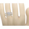 thumbnail image 4 of 10K Yellow Gold Flower Cluster Round/Baguette Diamond Engagement Ring 3.0ct., 4 of 5