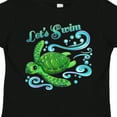thumbnail image 4 of Inktastic Lets Swim- Cute Sea Turtle Boys or Girls Toddler T-Shirt, 4 of 5