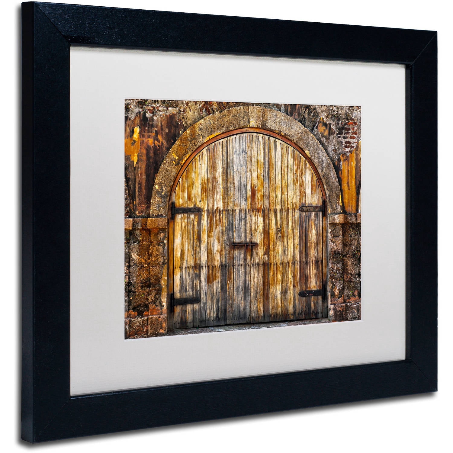 Trademark Fine Art "Castillo de San Felipe del Morro 16" Canvas Art by CATeyes, White Matte, Black Frame
