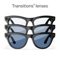 thumbnail image 2 of Ray-Ban Meta, Skyler Glasses with Meta AI, Audio, Photo, Video Compatibility, Shiny Black, Blue Transition, Regular Fit, 2 of 7