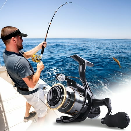 BESTSKY Big Game Surf Spinning Fishing Reel 20KG Drag Power. Backlash-Free Beas Metal Reel Seat Zinc Alloy Gear for Saltwater Inshore and Offshore Fishing