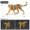 B, variant on Children's Simulation Wild Animals Toy Set, Rvkxad 12 Choices Realistic Soft Plush Animal Figures, Eco-Friendly Fabric Educational Learning Toys for Toddlers Kids Boys Girls