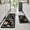 Kitchen Rules Colorful, variant on Grey Kitchen Rugs,Non Skid Washable Microfiber Kitchen mats for Floor, Kitchen Rules Theme Kitchen Cushioned Runner Rug Decor Sets of 2,Size 17"x 47"+17"x 30"