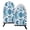 Blue Batik Floral, variant on Fun Fish Mouth Oven Mitts 9.5x5.7in Cotton Pot Holders Heat Resistant Grill Gloves for Kitchen BBQ Decor Blue Butterfly Print