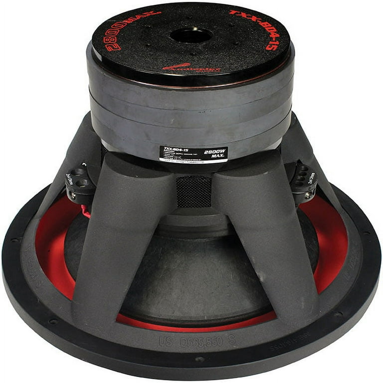 TXXBD415 Audiopipe 15 in Quad Stack 1400 Watt Subwoofer - Walmart.com