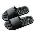 thumbnail image 2 of HonstMatter Men's Slippers, Massage Sandal Slippers with Non Slip Soft Sole, Indoor House Slippers for Bathroom and Home, Gray, 2 of 5