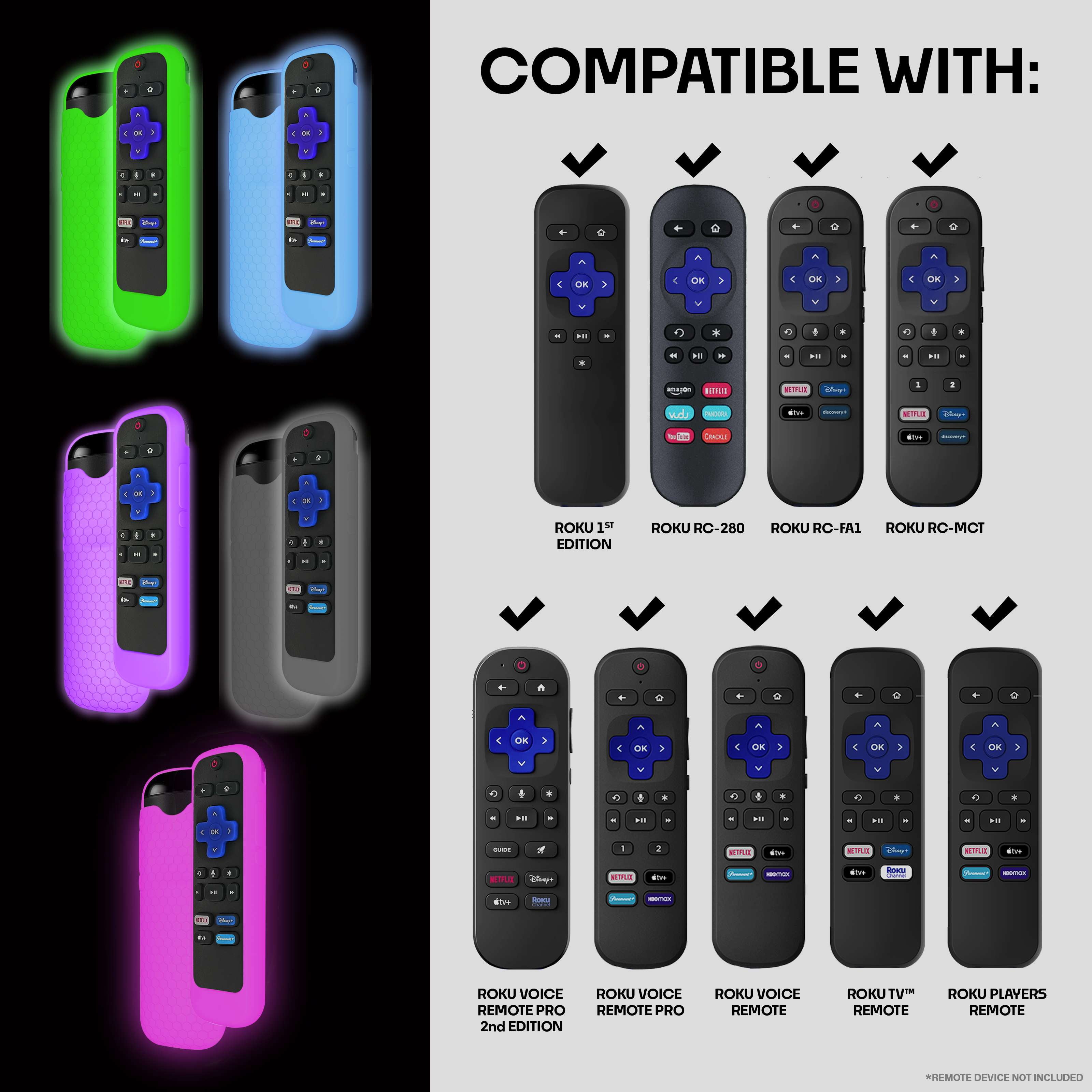 COREAUDIO ROKU REMOTE SLEEVE - GUMMYBEAR