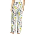 thumbnail image 3 of Xecao Hawaiian Coconut Tree Women's Straight Lounge Pajama Pants: The Epitome of Relaxed Sleepwear, 3 of 9