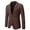 Coffee, variant on Fesfesfes Blazer for Men's Fall And Winter Fashion Personality Solid Color Casual Suit Jacket Under $10