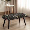 thumbnail image 4 of Whosucclay Butterfly Mushrooms Daisy Leaf Print Dining Bench Slipcover Anti-Slip Bench Covers for Dining Room Universal Seat Cushion Protector Waterproof Furniture Protector for Bedroom, Kitchen, 4 of 7