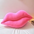 thumbnail image 7 of Deeceymbur Decorative Pillows Lips Plush Pink Lips Pillow Valentine's Day Gift Pink 11.81x5.9x2.36in, 7 of 7