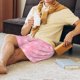 thumbnail image 5 of Balery Breast Cancer Awareness Pantalones cortos de pijama de punto de algodón para hombre con cinturilla y bolsillos-3X-Large, 5 of 6