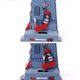 thumbnail image 2 of Vintage Wind Up Tank Robot Clockwork W / Key Regalo coleccionable perfecto Macarena Wind Up Tank Robot Toy Regalo coleccionable con llave, 2 of 6