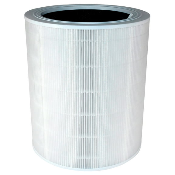 HQRP 600S Replacement HEPA Filter compatible with LEVOIT Core 600S 600S-P Smart Air Purifier, part 600S-RF 3-in-1 True HEPA Activated Carbon Pre-Filter Replacement, White