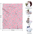 thumbnail image 4 of Pink Cartoon Unicorn Pattern Blanket,Comfortable Soft Lamb Wool Throw Blanket,All Season,Warm Lightweight Blankets for Sofa Bed Couch Living Room Chair,30"x40", 4 of 4
