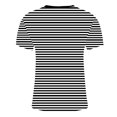 thumbnail image 5 of MIUOWANP Men's Short Sleeve Shirts Striped Print Stylish Plus Size Sports and Fitness Performance Tops Size L(8)Black, 5 of 5