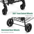 thumbnail image 5 of YYAo Grocery Shopping Cart, Utility Cart, Trolley Cart, Folding Shopping Basket Rolling Trolley with Adjustable Handle-Black, 5 of 8