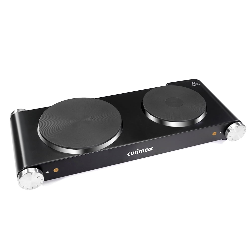Cusimax Cast Iron Electric Hot Plate Cooking Portable Cooking Single
