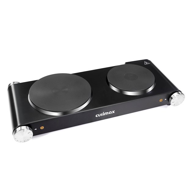 Cusimax Cast Iron Cooking Electric Hot Plate Cooking Portable Burner