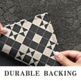thumbnail image 6 of Black Beige Checkerboard Checkered Pattern Door Rugs,Washable Non Slip Door Mats Indoor,Decorative Door Mats,Entry Mat Indoor for Entrance,Bedroom,Kitchen,Bathroom,17"x30", 6 of 6