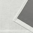 thumbnail image 5 of Exclusive Home Zeus Solid Textured Jacquard Blackout Hidden Tab/Rod Pocket Curtain Panel Pair, 52"x108", Winter White, 5 of 6
