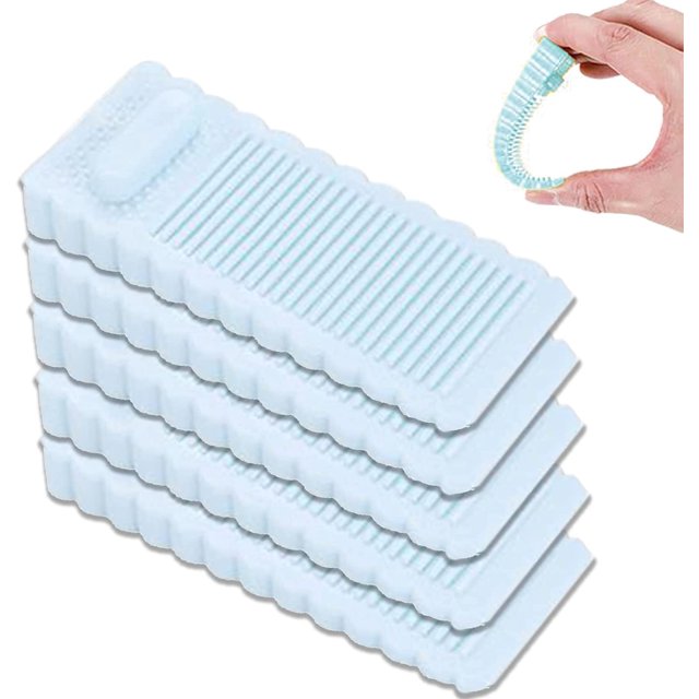 Jinsinto 5pcs,Non-slip Floor Door Wedge with Adjustable Height,blue