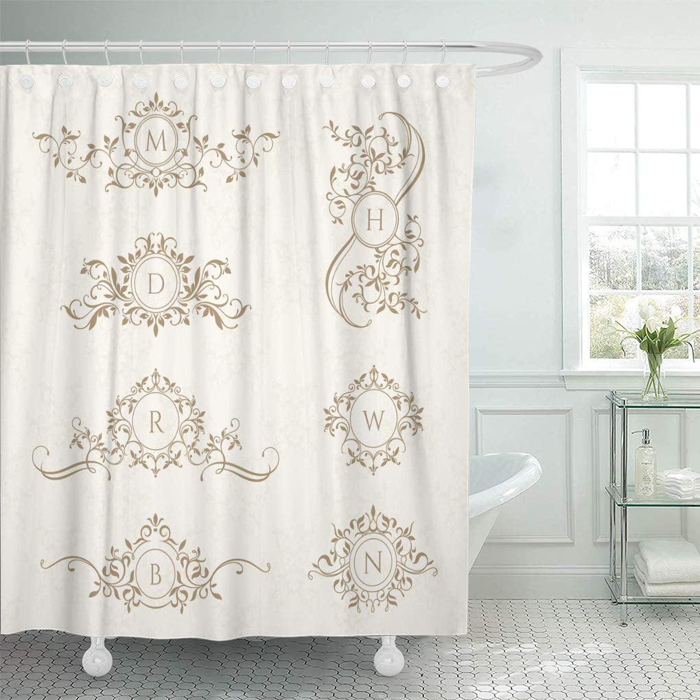 Yusdecor Wedding Monograms Collection, Why Do Hotels Use Cloth Shower Curtains