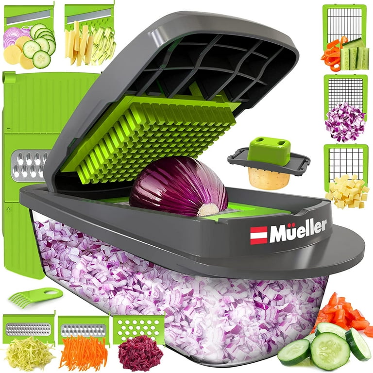 Mueller Pro-Series 10-in-1, 8 Blade Vegetable Slicer, Onion