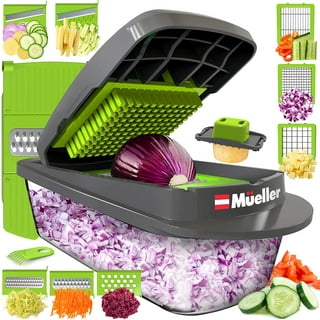 Mueller Rolling Food Chopper Manual Hand, Shaker, Mixer, Cutter, Slicer,  Zester Pro - Strongest - 30% Heavier Duty Multi  Vegetable-Fruit-Spice-Kitchen