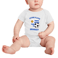 thumbnail image 2 of Future Soccer Player Uruguay Soccer Fan Cute Baby Rompers Bodysuit (White, 12-18 Months), 2 of 5