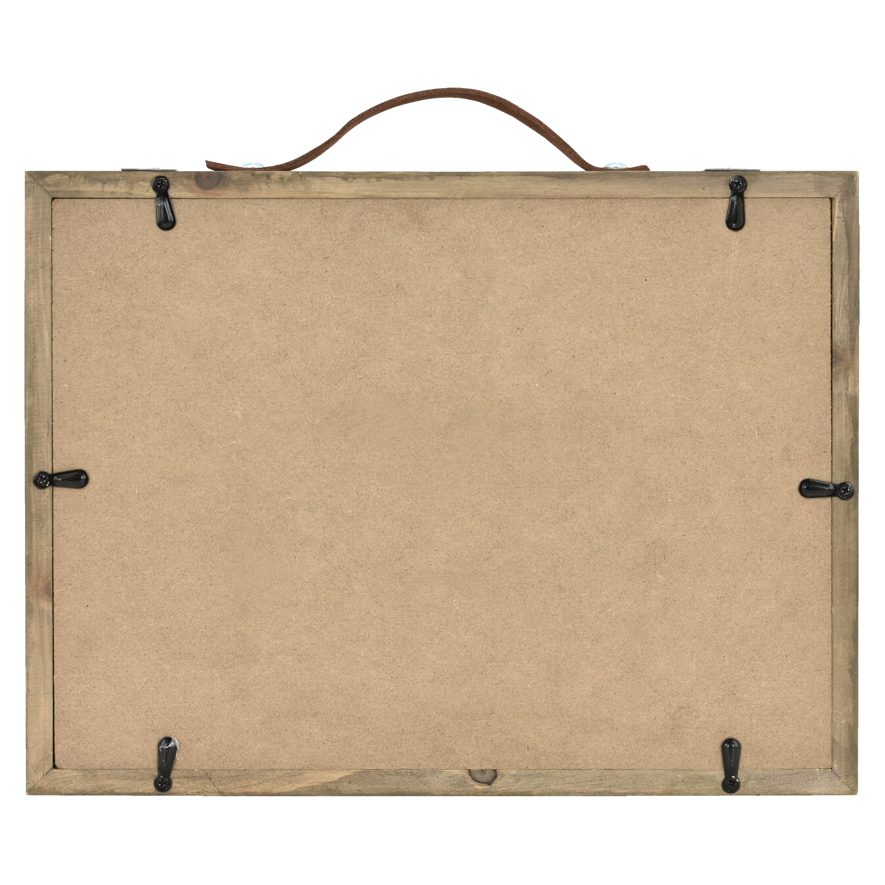 Mainstays Wood Modern Farmhouse Style Adventure Fund Bank, Brown, 10" x 8.29"