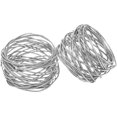thumbnail image 3 of Handmade Silver Round Mesh Napkin Rings Holder For Dinning Table Parties Everyday, Set Of 12 (silver, 12), 3 of 5