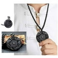 thumbnail image 3 of DLQT Fine Single-Sided Dragon And Phoenix Bagua Dragon And Phoenix Bagua Pendant Necklace, 3 of 8