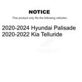 thumbnail image 2 of Transit Auto Front Disc Brake Rotors and Ceramic Pads Kit for Car 2020-2024 Hyundai Palisade Kia Telluride K8T-104108, 2 of 11